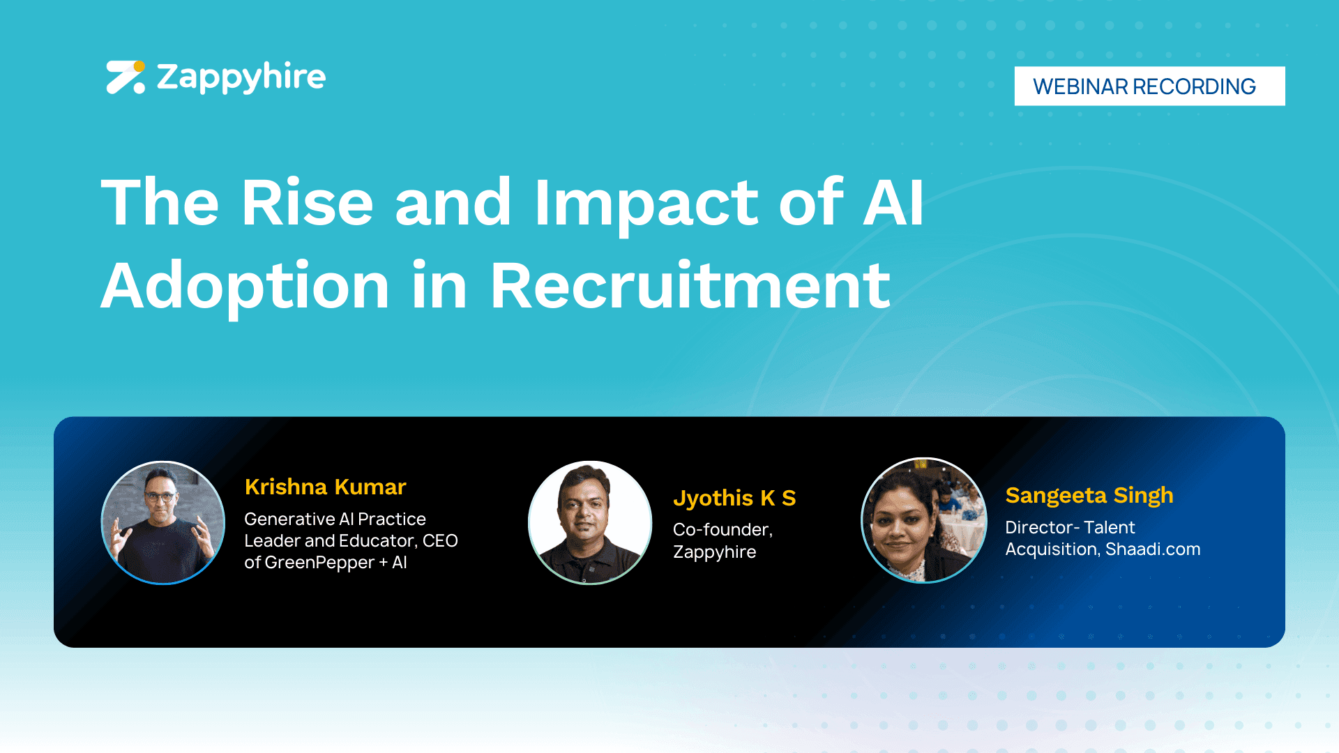 The Rise and Impact of AI Adoption in Recruitment -webinar