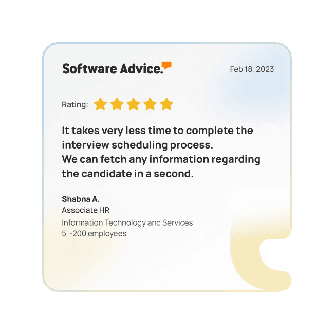 Customer review on Software Advice